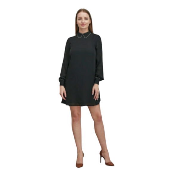 ANTHROPOLOGY Avec Les Filles Black Mini Dress - Picture 15 of 16